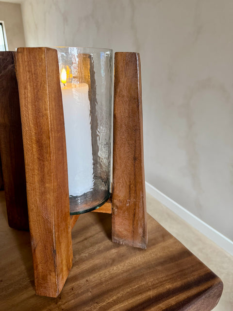 Candle holder 'Wood'