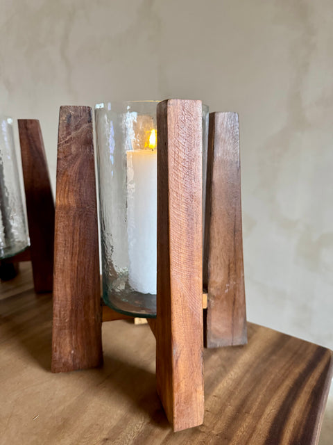 Candle holder 'Wood'